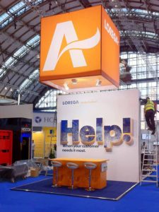 Lorega exhibition stand
