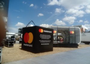 2m square cube installation at Goodwood